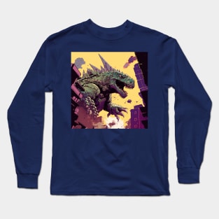 Cyber Kaiju: The Ultimate City Destroyer Long Sleeve T-Shirt